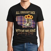 All I Bought Back With Me Was Some Sand In My Boots V-Neck T-Shirt
