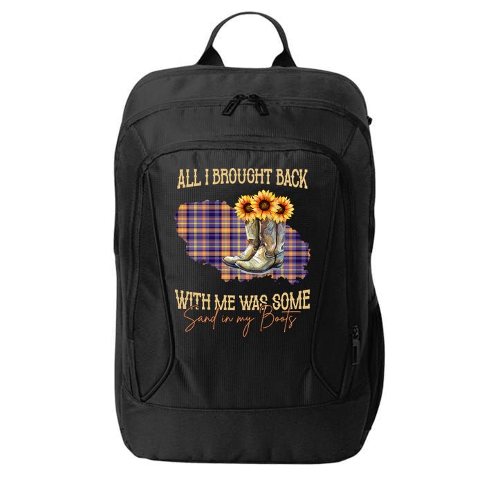 All I Bought Back With Me Was Some Sand In My Boots City Backpack