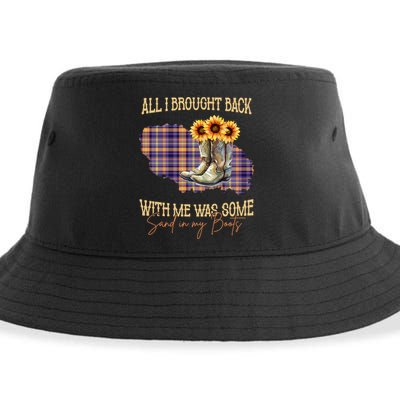 All I Bought Back With Me Was Some Sand In My Boots Sustainable Bucket Hat