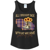 All I Bought Back With Me Was Some Sand In My Boots Ladies Essential Tank