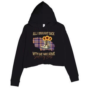 All I Bought Back With Me Was Some Sand In My Boots Crop Fleece Hoodie