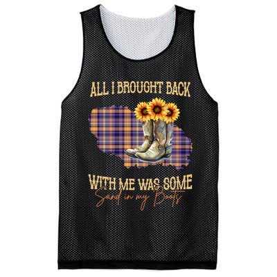 All I Bought Back With Me Was Some Sand In My Boots Mesh Reversible Basketball Jersey Tank