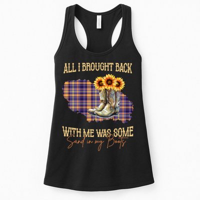 All I Bought Back With Me Was Some Sand In My Boots Womens Tank Top