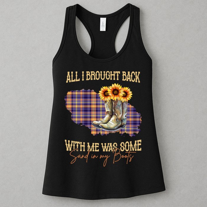 All I Bought Back With Me Was Some Sand In My Boots Womens Tank Top