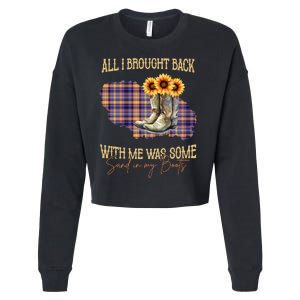 All I Bought Back With Me Was Some Sand In My Boots Cropped Pullover Crew