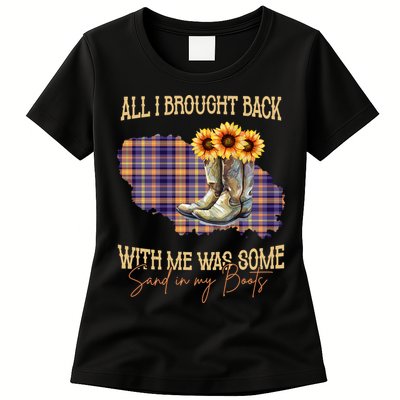 All I Bought Back With Me Was Some Sand In My Boots Womens T-Shirt
