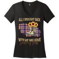 All I Bought Back With Me Was Some Sand In My Boots Women's V-Neck T-Shirt
