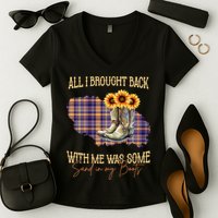 All I Bought Back With Me Was Some Sand In My Boots Women's V-Neck T-Shirt