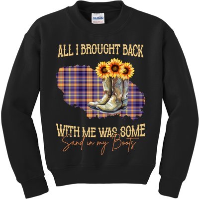 All I Bought Back With Me Was Some Sand In My Boots Kids Sweatshirt