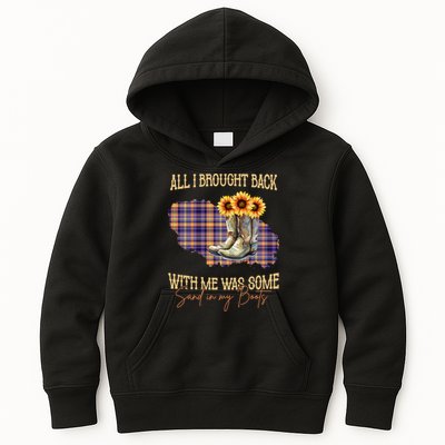 All I Bought Back With Me Was Some Sand In My Boots Kids Hoodie