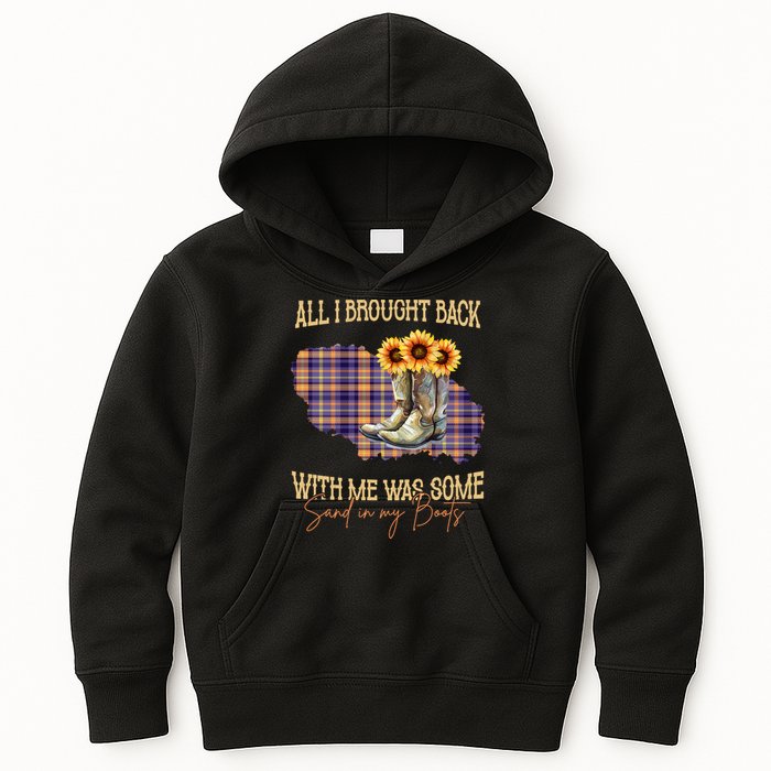 All I Bought Back With Me Was Some Sand In My Boots Kids Hoodie