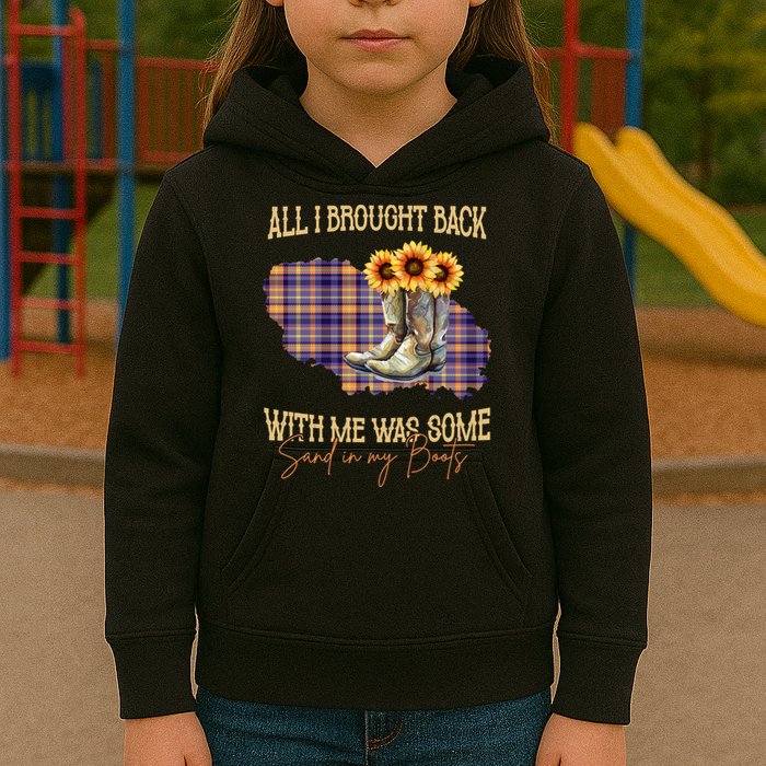 All I Bought Back With Me Was Some Sand In My Boots Kids Hoodie