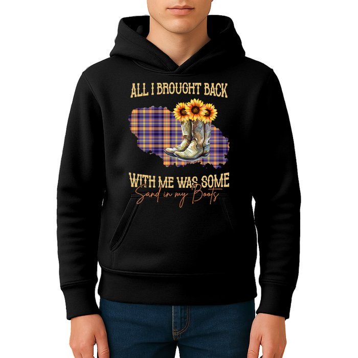 All I Bought Back With Me Was Some Sand In My Boots Kids Hoodie