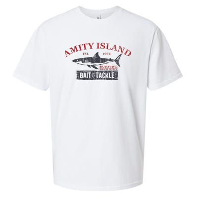 Amity Island Bait And Tackle Retro Fishing Sueded Cloud Jersey T-Shirt