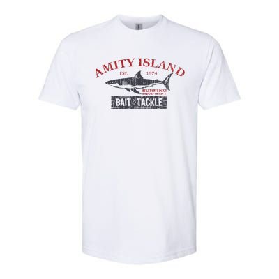 Amity Island Bait And Tackle Retro Fishing Softstyle CVC T-Shirt