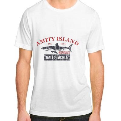 Amity Island Bait And Tackle Retro Fishing Adult ChromaSoft Performance T-Shirt