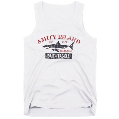 Amity Island Bait And Tackle Retro Fishing Tank Top