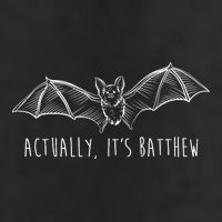 Actually Its Batthew Funny 7 Panel Mesh Trucker Snapback Hat