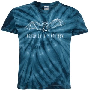 Actually Its Batthew Funny Kids Tie-Dye T-Shirt