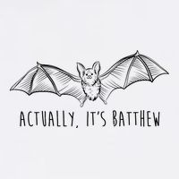 Actually Its Batthew Funny Garment-Dyed Heavyweight T-Shirt