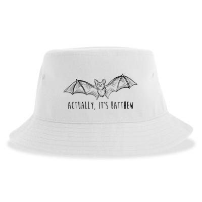 Actually Its Batthew Funny Sustainable Bucket Hat