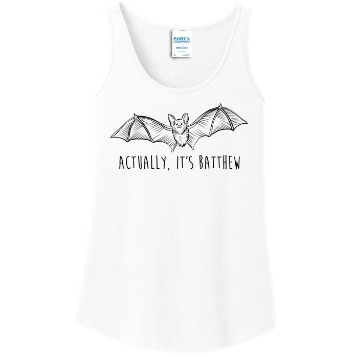 Actually Its Batthew Funny Ladies Essential Tank