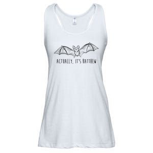 Actually Its Batthew Funny Ladies Essential Flowy Tank