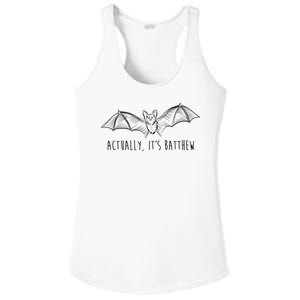 Actually Its Batthew Funny Ladies PosiCharge Competitor Racerback Tank