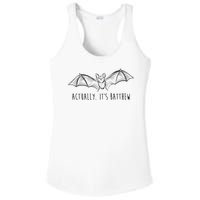 Actually Its Batthew Funny Ladies PosiCharge Competitor Racerback Tank