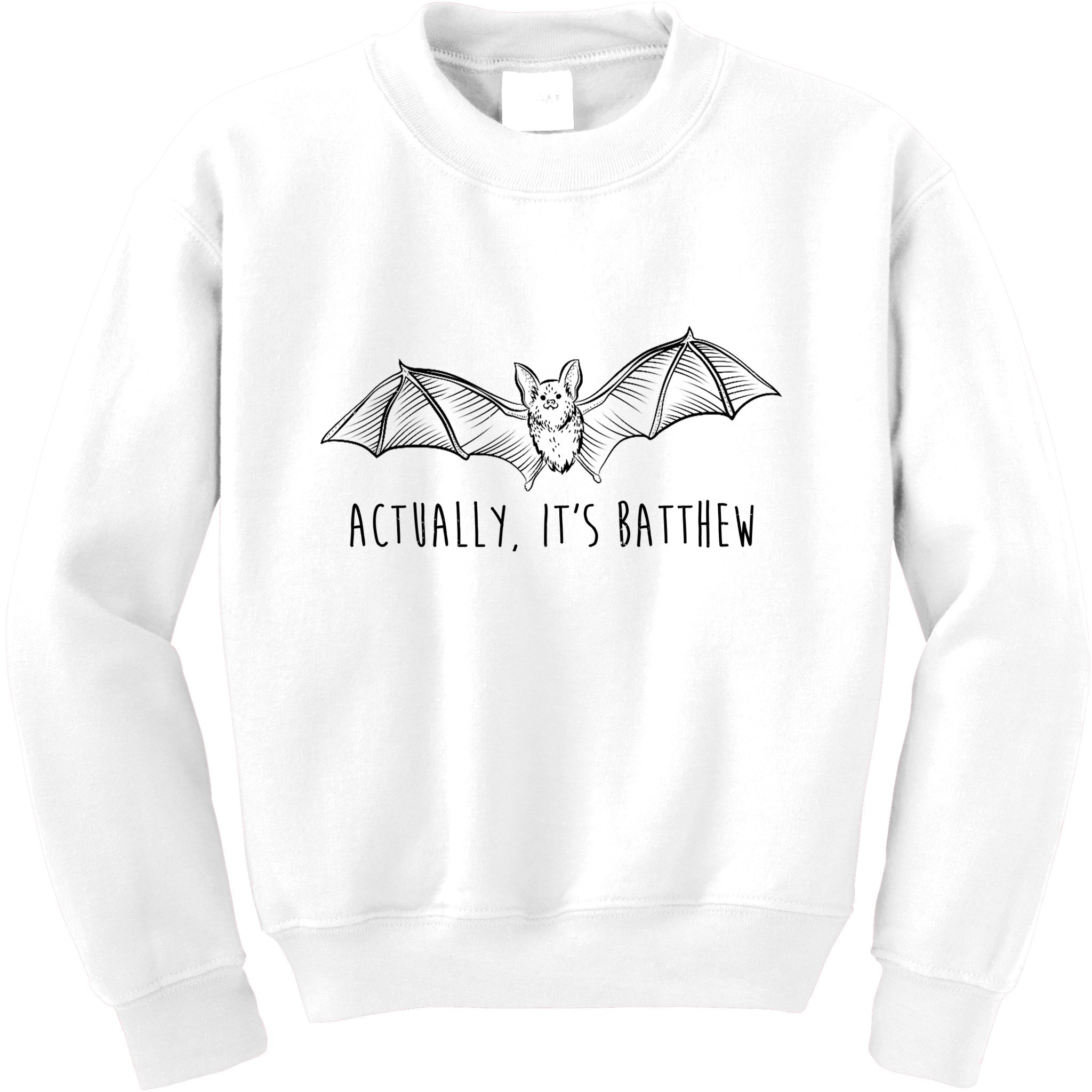 Actually Its Batthew Funny Kids Sweatshirt