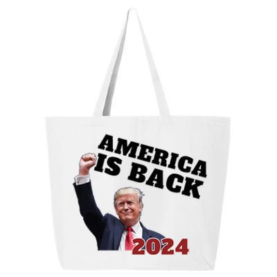 America Is Back 2024 We Won Made History Daddys 25L Jumbo Tote