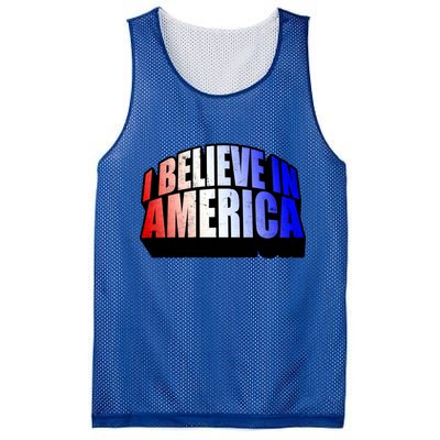 America I Believe In You Proud To Be An American Gift Mesh Reversible Basketball Jersey Tank