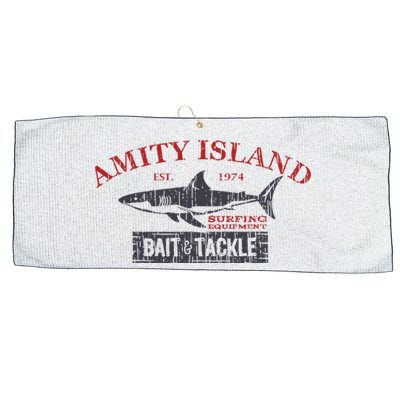 Amity Island Bait And Tackle Retro Fishing Large Microfiber Waffle Golf Towel