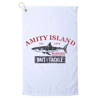 Amity Island Bait And Tackle Retro Fishing Platinum Collection Golf Towel