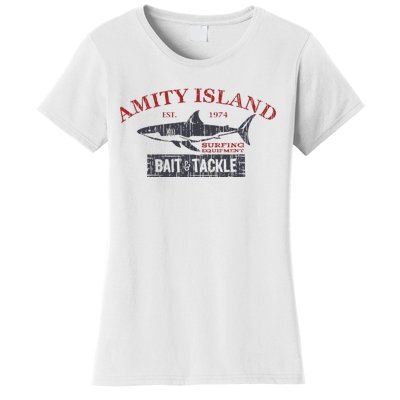 Amity Island Bait And Tackle Retro Fishing Women's T-Shirt