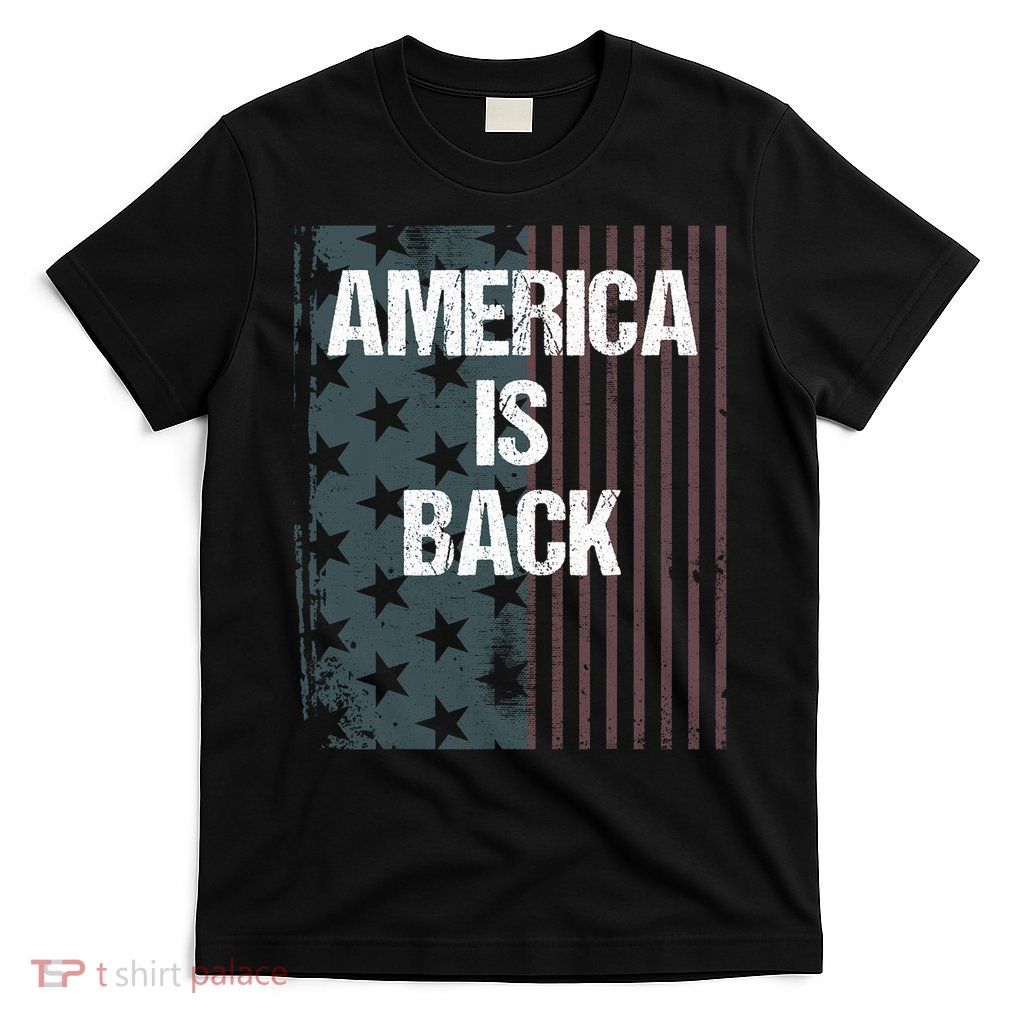America Is Back Flag Pro Biden Anti Trump T-Shirt