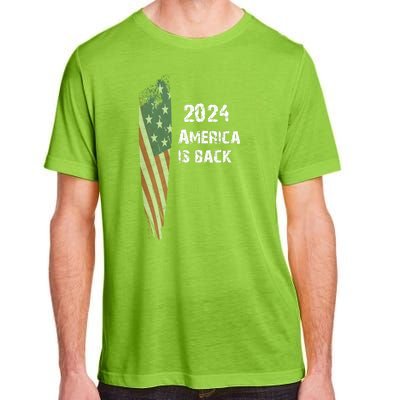 America Is Back | Flag 2024 Adult ChromaSoft Performance T-Shirt