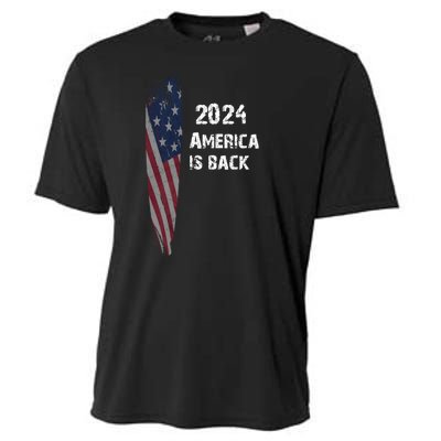 America Is Back | Flag 2024 Cooling Performance Crew T-Shirt