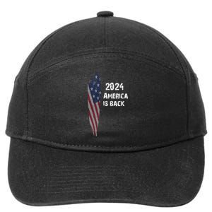 America Is Back | Flag 2024 7-Panel Snapback Hat