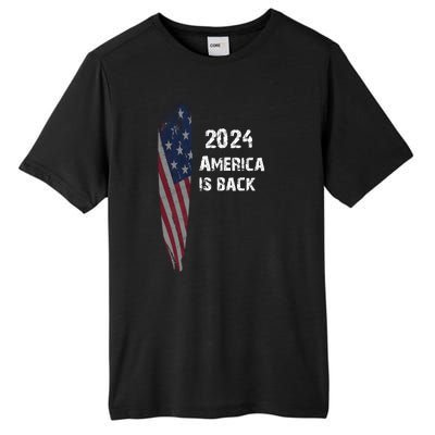 America Is Back | Flag 2024 Tall Fusion ChromaSoft Performance T-Shirt