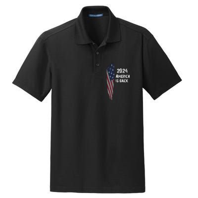 America Is Back | Flag 2024 Dry Zone Grid Polo