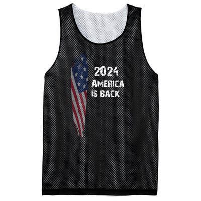 America Is Back | Flag 2024 Mesh Reversible Basketball Jersey Tank