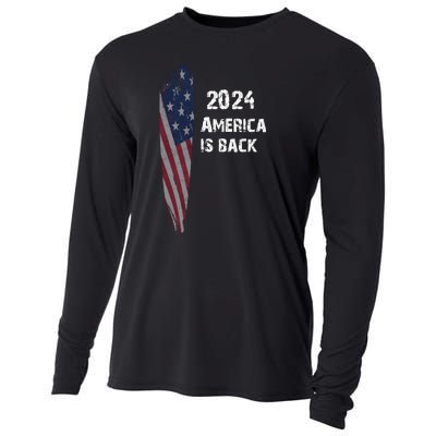 America Is Back | Flag 2024 Cooling Performance Long Sleeve Crew