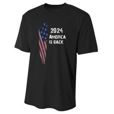 America Is Back | Flag 2024 Performance Sprint T-Shirt