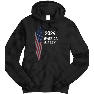 America Is Back | Flag 2024 Tie Dye Hoodie