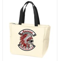 American Indian Bikers Club Motorcycle Biker Bike Zip Tote Bag