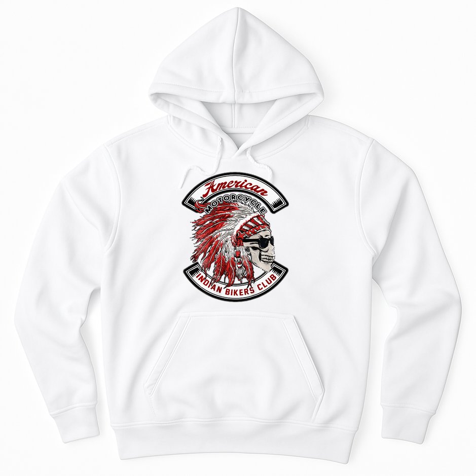 American Indian Bikers Club Motorcycle Biker Bike Hoodie