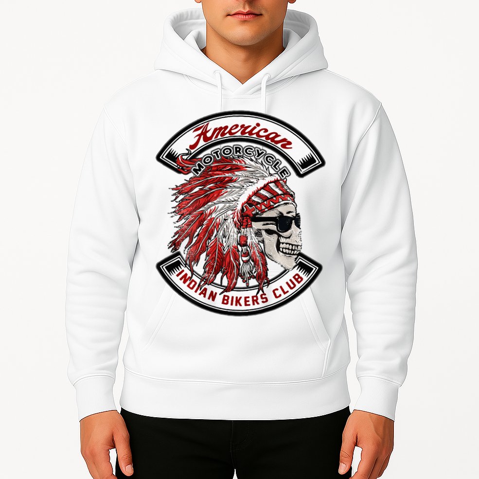 American Indian Bikers Club Motorcycle Biker Bike Hoodie
