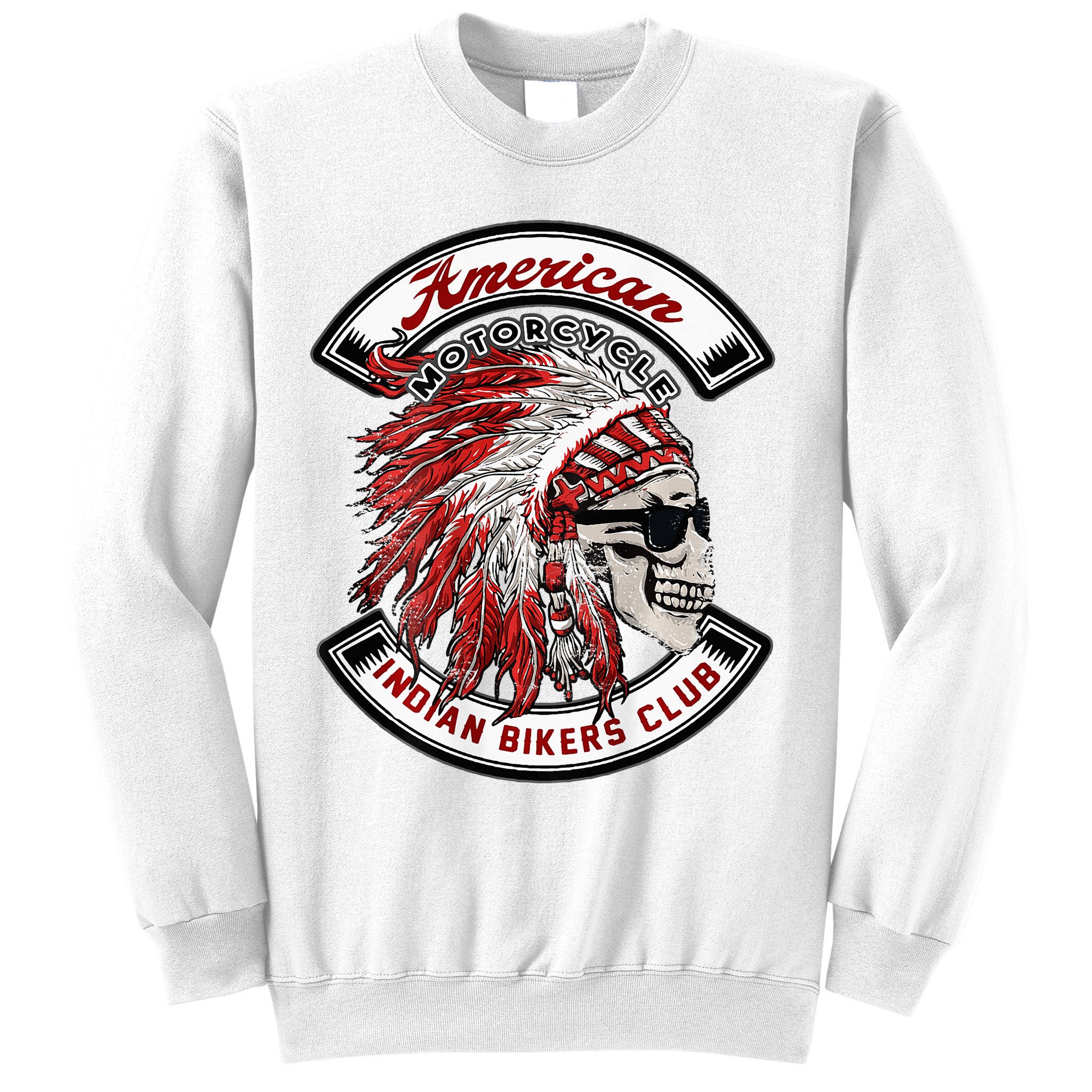 American Indian Bikers Club Motorcycle Biker Bike Sweatshirt