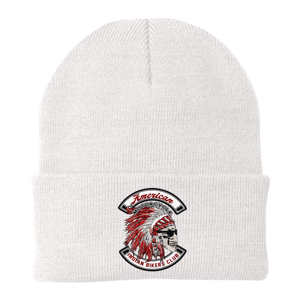 American Indian Bikers Club Motorcycle Biker Bike Beanie